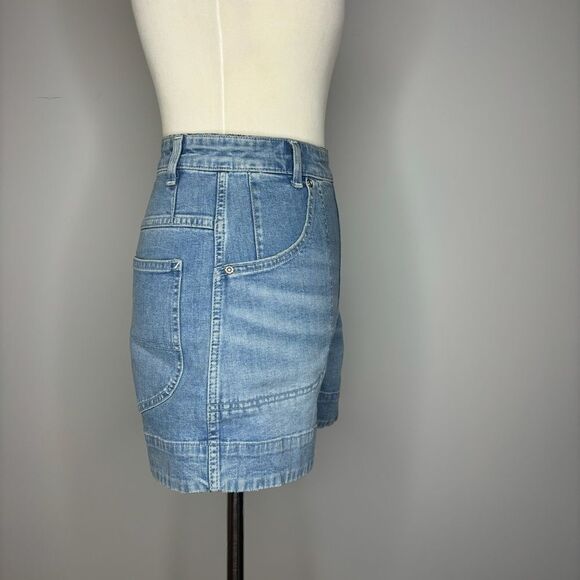 Lee- Denim Jean Shorts with Side Zipper - Picture 3 of 4